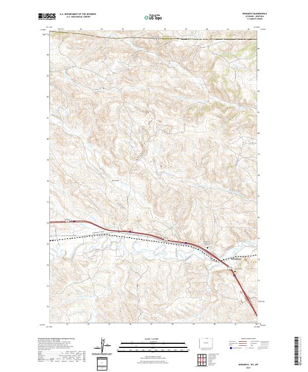 USGS Topographic Map – Monarch
