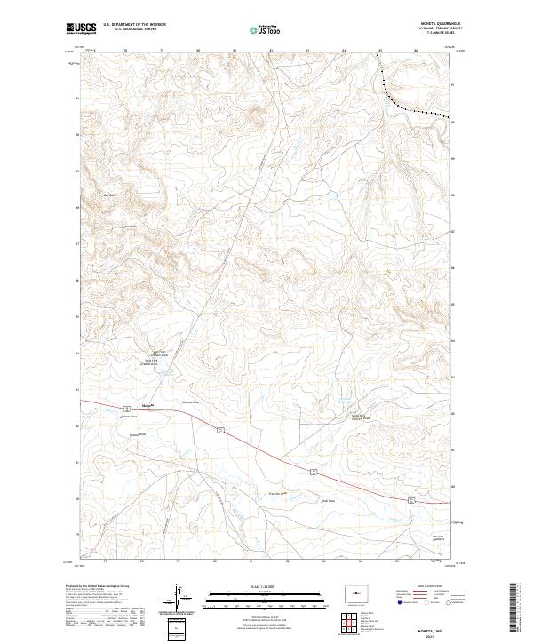 USGS Topographic Map – Moneta