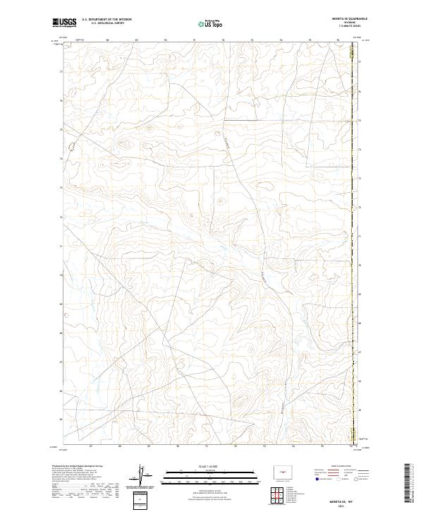 2021 Map of Moneta SE, 2021 Print