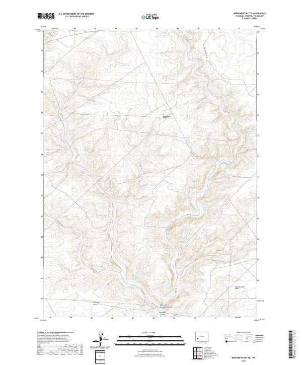 USGS Topographic Map – Monument Butte