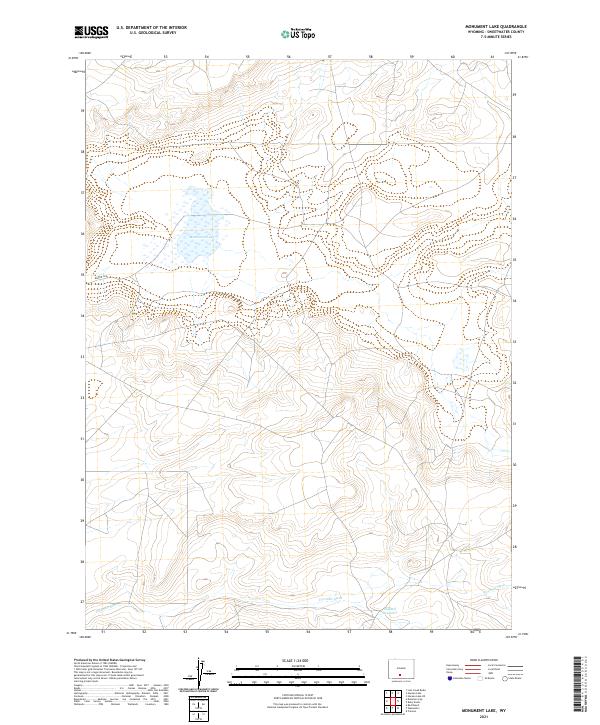 USGS Topographic Map – Monument Lake