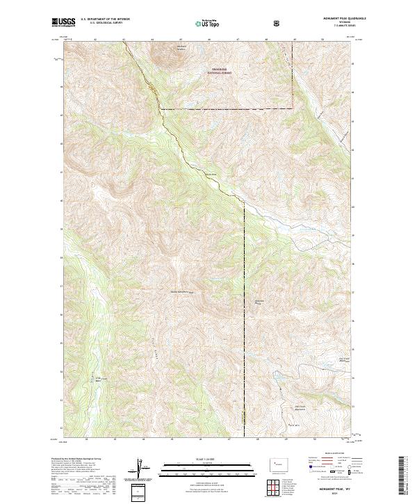 USGS Topographic Map – Monument Peak