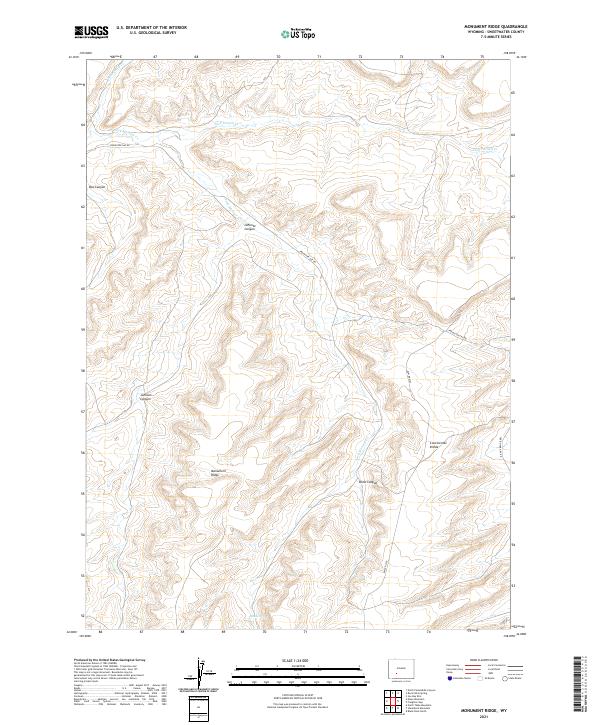 USGS Topographic Map – Monument Ridge
