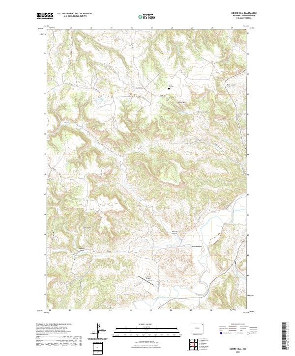 USGS Topographic Map – Moore Hill