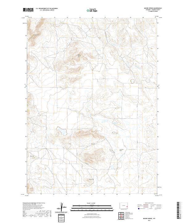 USGS Topographic Map – Moore Spring
