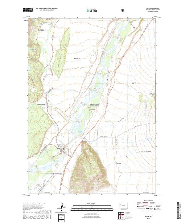 USGS Topographic Map – Moose