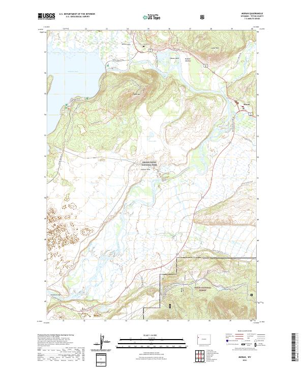 USGS Topographic Map – Moran
