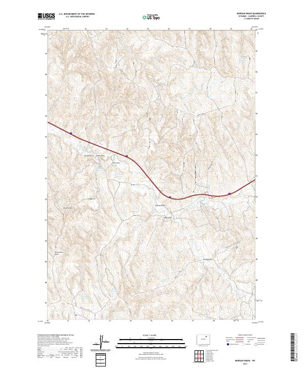 USGS Topographic Map – Morgan Draw