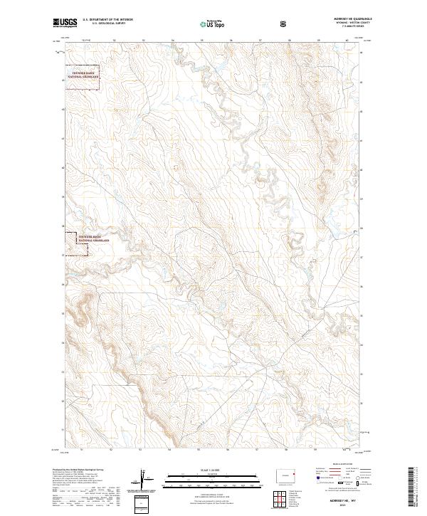 USGS Topographic Map – Morrisey NE