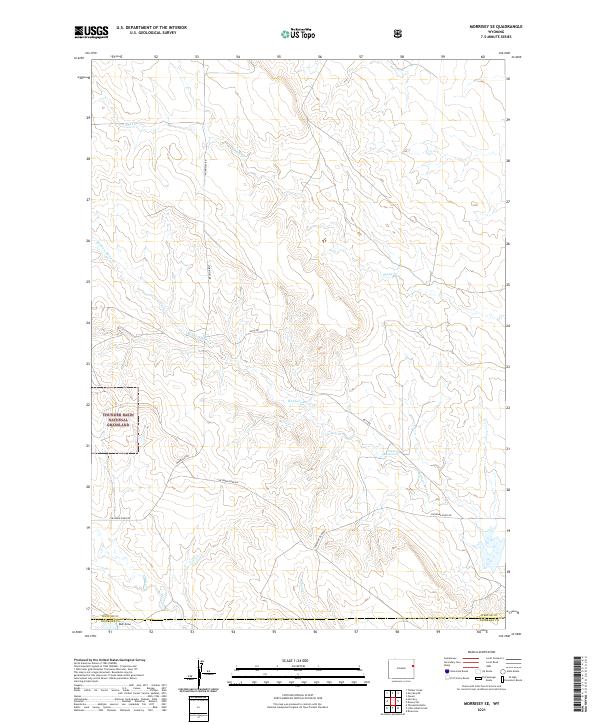 USGS Topographic Map – Morrisey SE