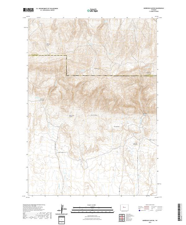 USGS Topographic Map – Morrison Canyon