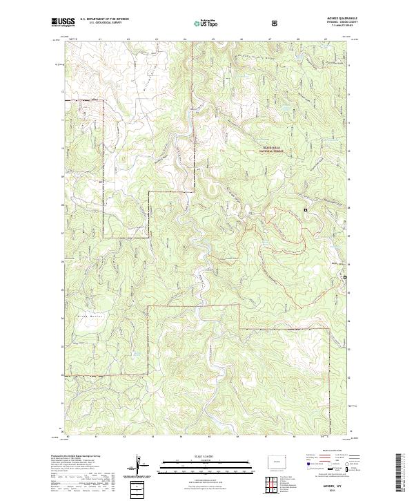 USGS Topographic Map – Moskee