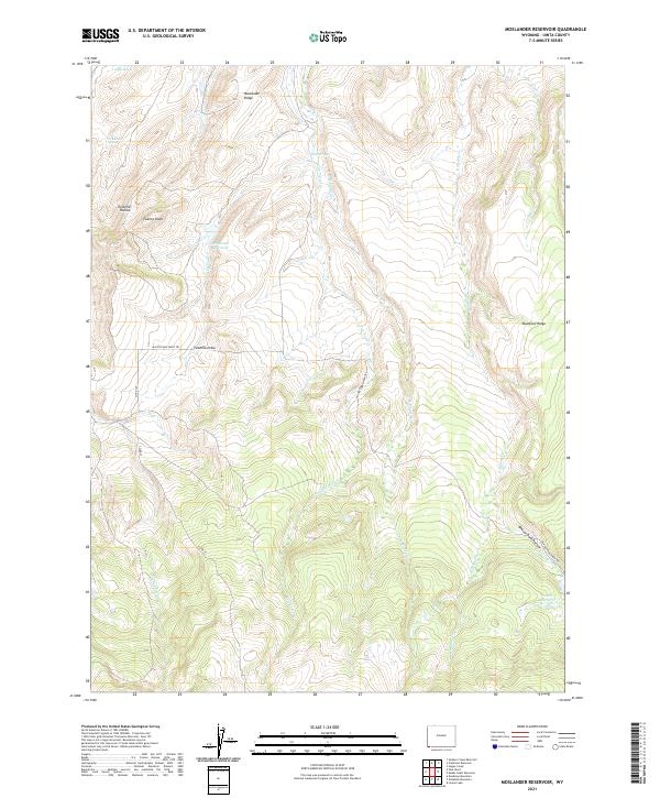 USGS Topographic Map – Moslander Reservoir