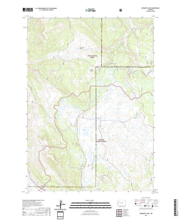 USGS Topographic Map – Mosquito Lake