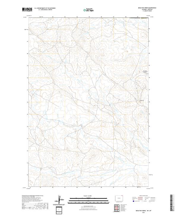 USGS Topographic Map – Moulton Creek