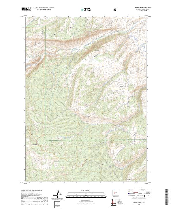 USGS Topographic Map – Mount Arter