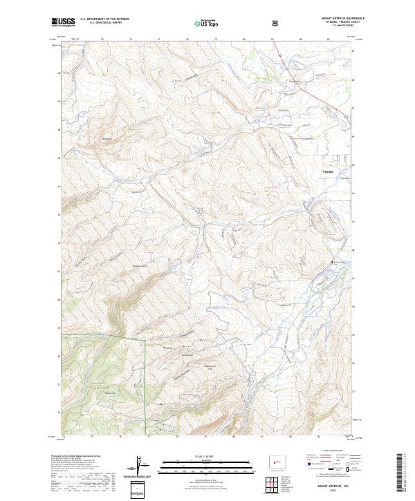 USGS Topographic Map – Mount Arter SE