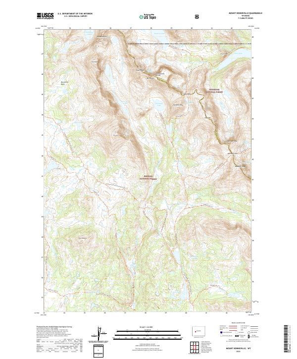 USGS Topographic Map – Mount Bonneville