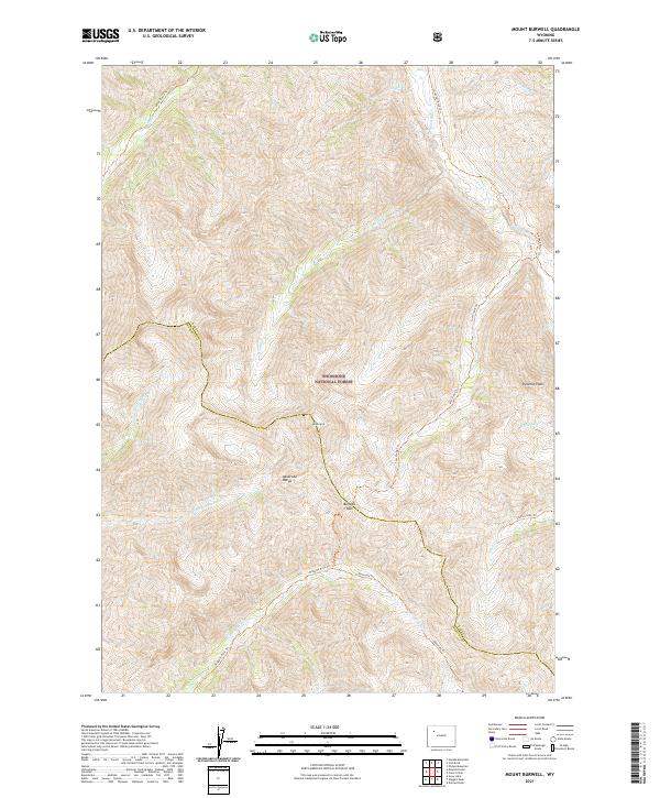 USGS Topographic Map – Mount Burwell