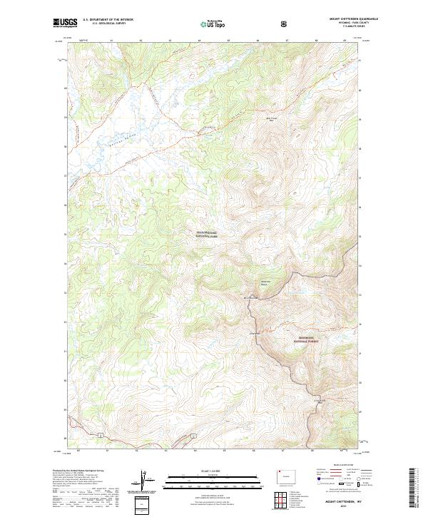 USGS Topographic Map – Mount Chittenden