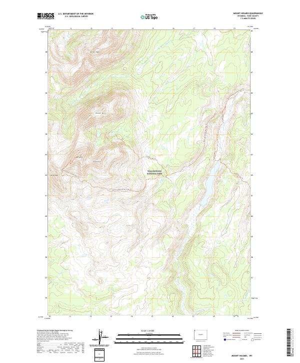 USGS Topographic Map – Mount Holmes