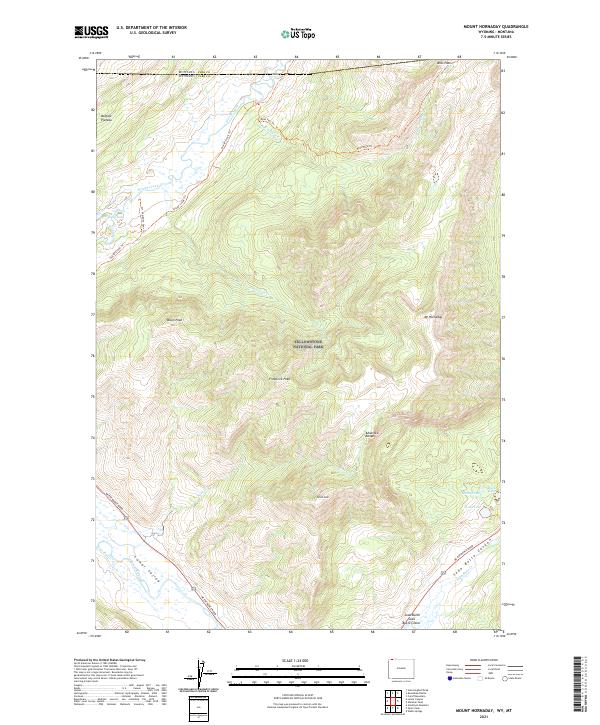 USGS Topographic Map – Mount Hornaday