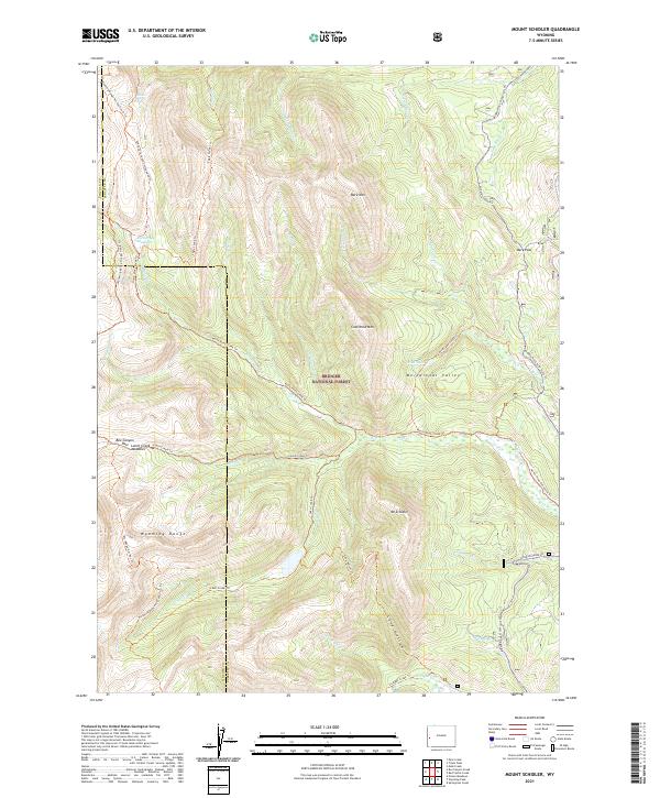 USGS Topographic Map – Mount Schidler