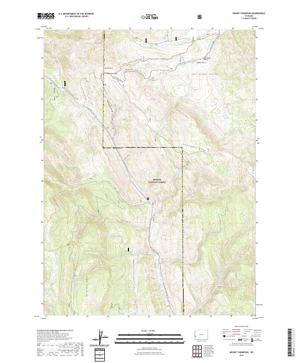USGS Topographic Map – Mount Thompson