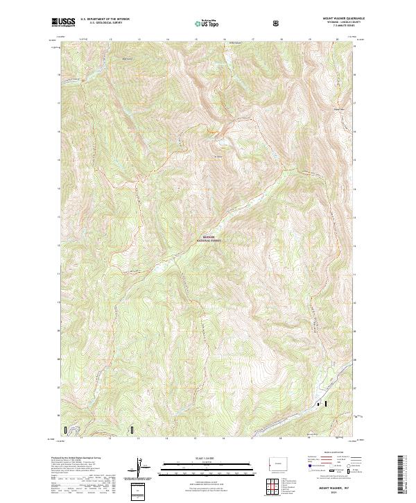 USGS Topographic Map – Mount Wagner