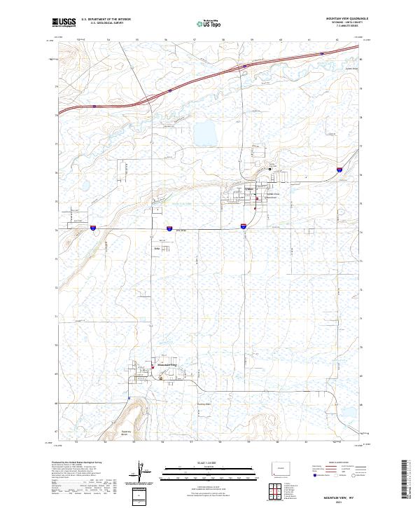 USGS Topographic Map – Mountain View