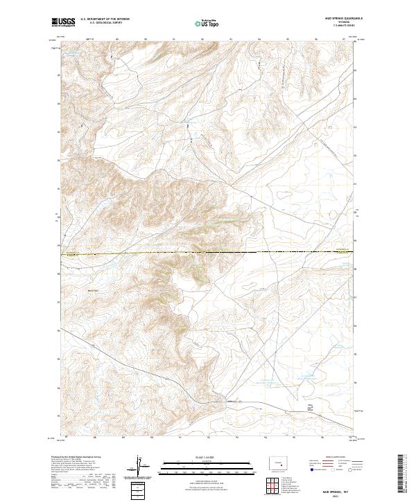 USGS Topographic Map – Mud Springs