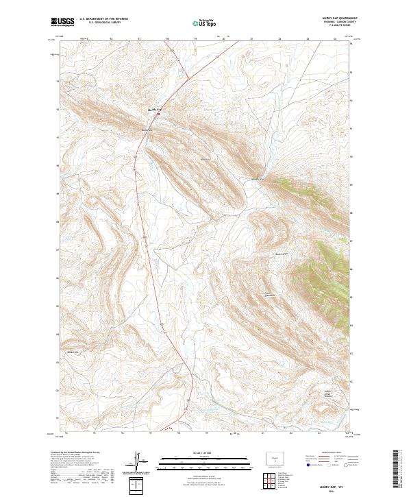 USGS Topographic Map – Muddy Gap