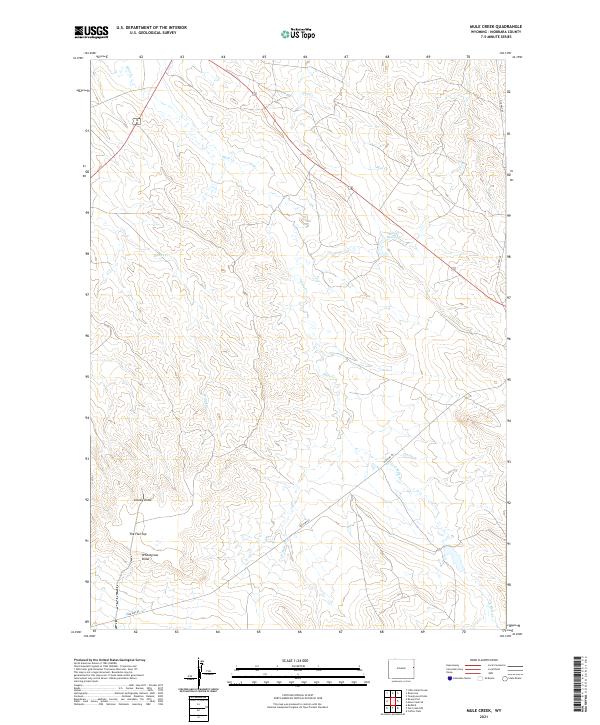 USGS Topographic Map – Mule Creek