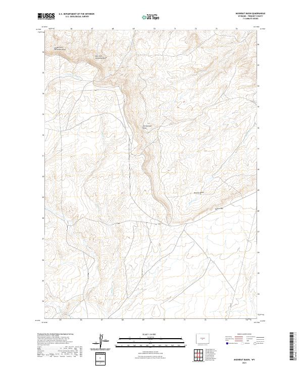 USGS Topographic Map – Muskrat Basin