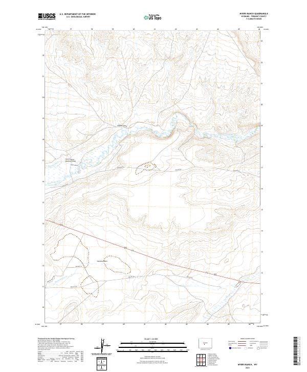 USGS Topographic Map – Myers Ranch