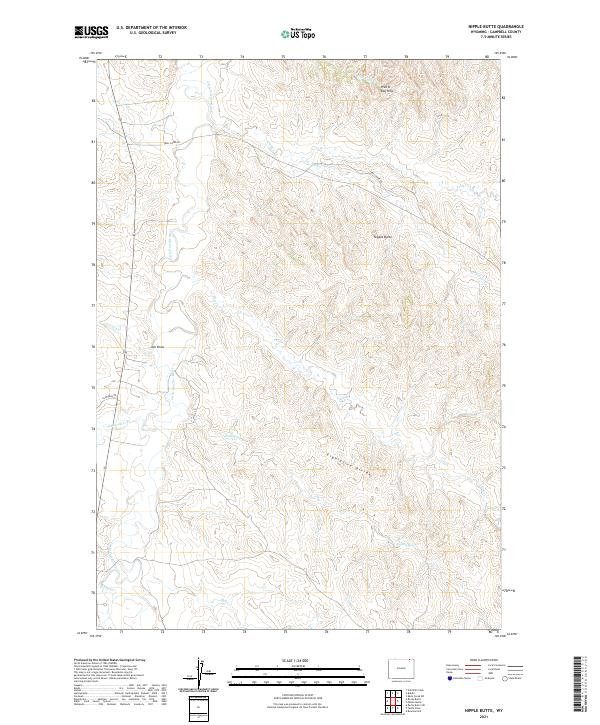 USGS Topographic Map – Nipple Butte