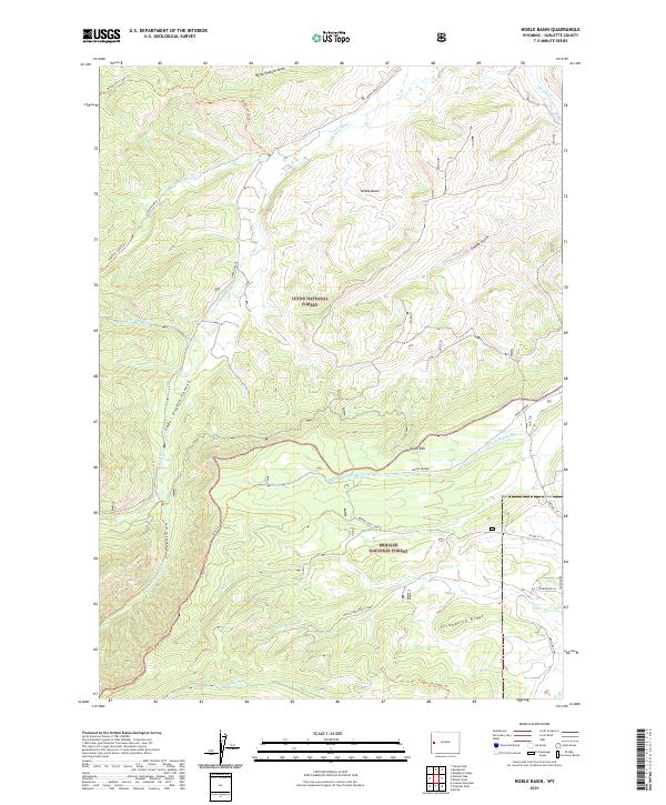 USGS Topographic Map – Noble Basin