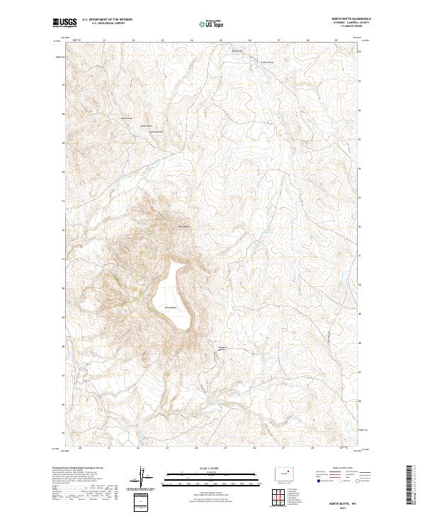 USGS Topographic Map – North Butte