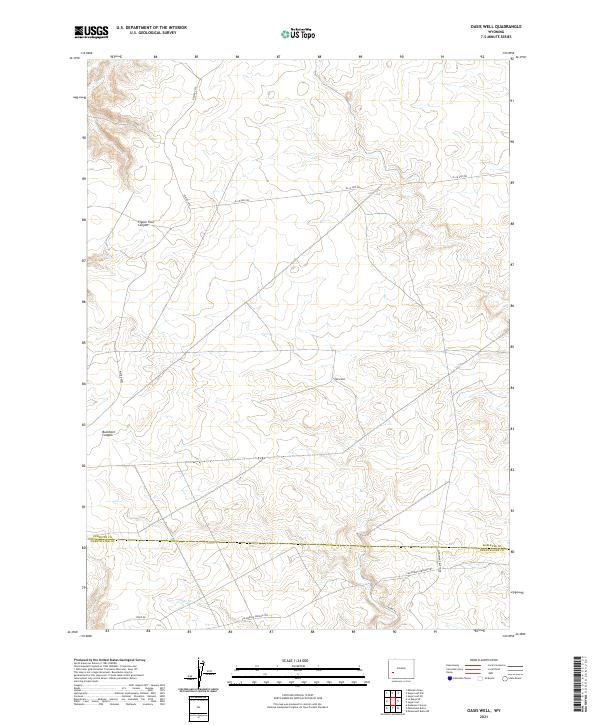 2021 Map of Oasis Well, 2021 Print
