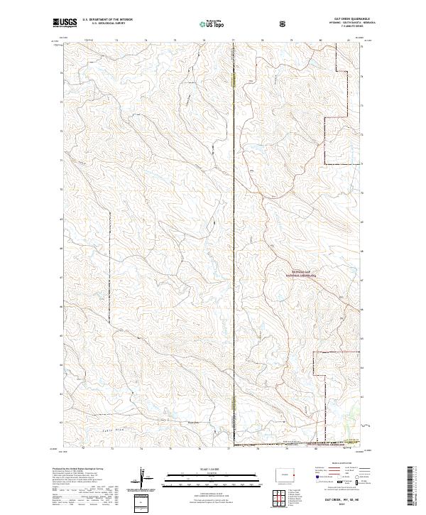 USGS Topographic Map – Oat Creek