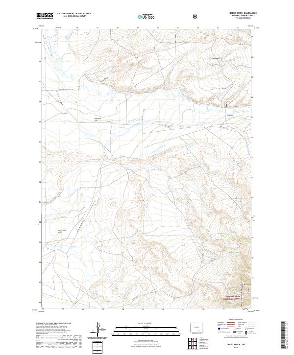 USGS Topographic Map – Oberg Ranch