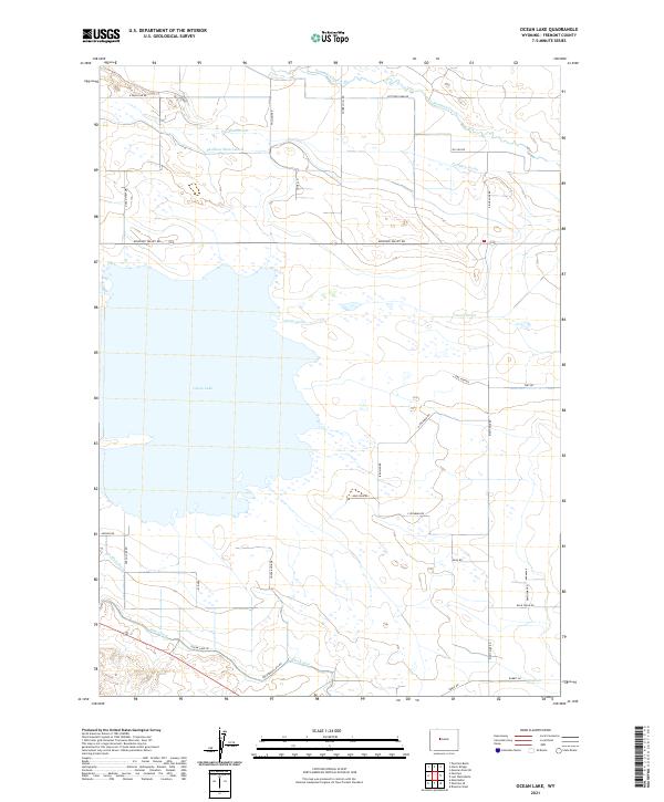 USGS Topographic Map – Ocean Lake