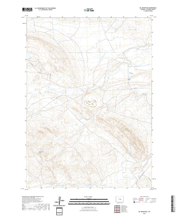 USGS Topographic Map – Oil Mountain