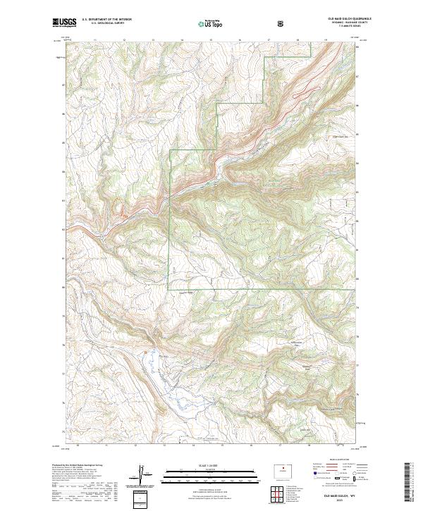 USGS Topographic Map – Old Maid Gulch