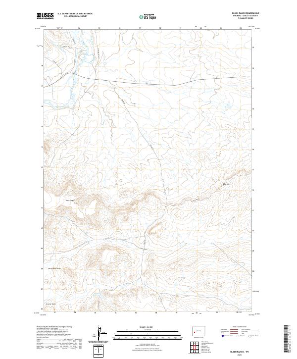 USGS Topographic Map – Olsen Ranch