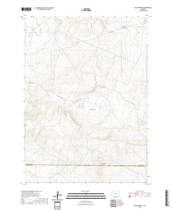 USGS Topographic Map – Olson Springs