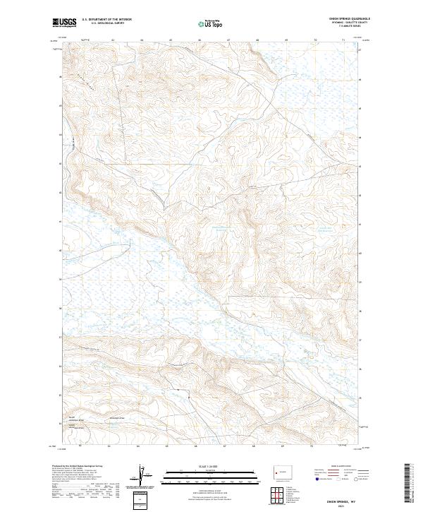 USGS Topographic Map – Onion Springs