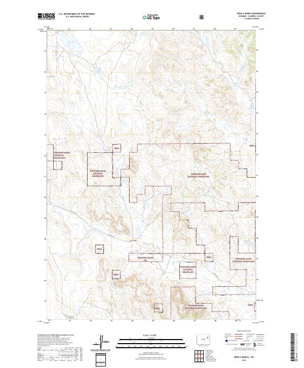 USGS Topographic Map – Open A Ranch