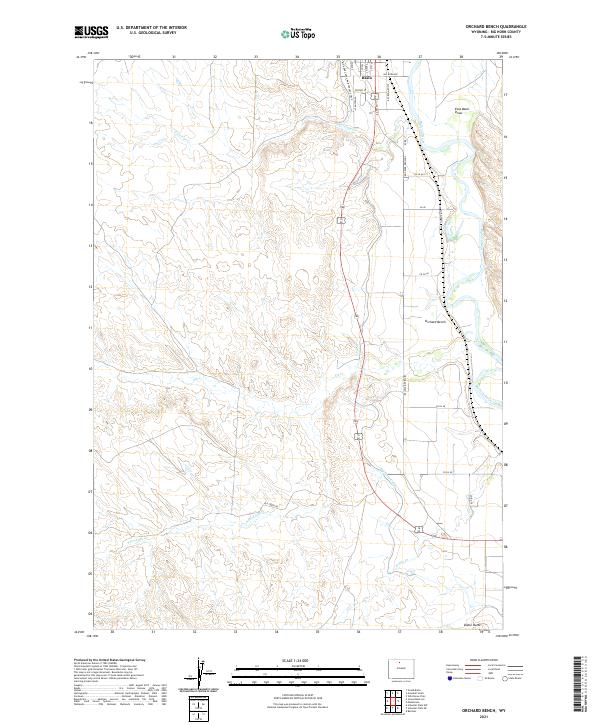 USGS Topographic Map – Orchard Bench