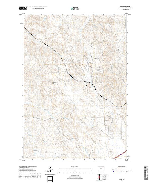 USGS Topographic Map – Oriva